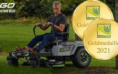 ЗЛАТЕН МЕДАЛ ЗА ZERO TURN РАЙДЕРА НА EGO POWER+ DEMOPARK 2021: КОНКУРС ЗА ИНОВАЦИИ